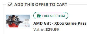 How to remove a free gift offer